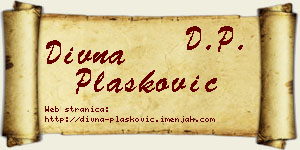 Divna Plasković vizit kartica